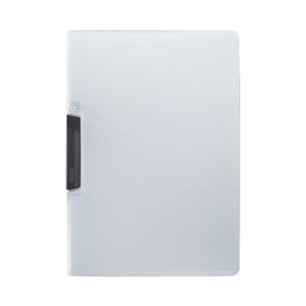 （まとめ）TANOSEE スライドクリップファイルA4タテ 黒 1セット（20冊） [x10セット]