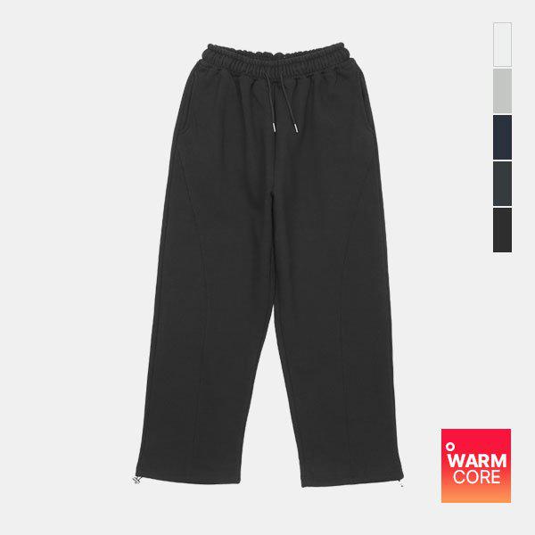 メンズ デイリー スウェットパンツ コットン 裏起毛 カーブ切替 ワイド トレーニングパンツ SROVP001