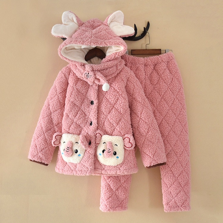 もこもこパジャマ 家族 ルームウェア 部屋着 寝間着 モコモコ 秋冬 上下セット キッズ 子供 親子