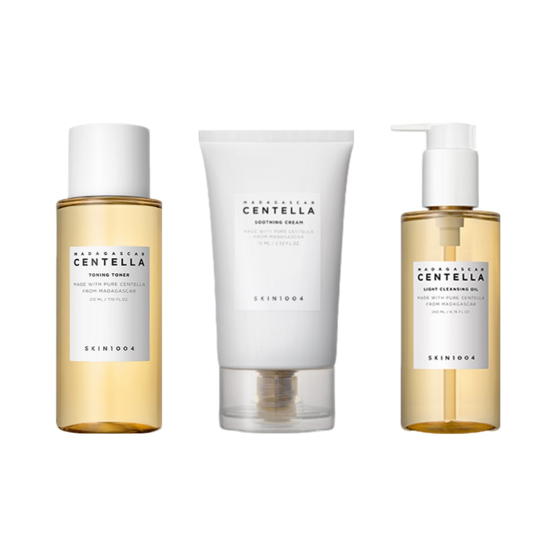スキン天使 3点セット マダガスカルセンテラ トーニングトナー210ml＋スージングクリーム75ml＋ライトクレンジングオイル200ml 5,478円