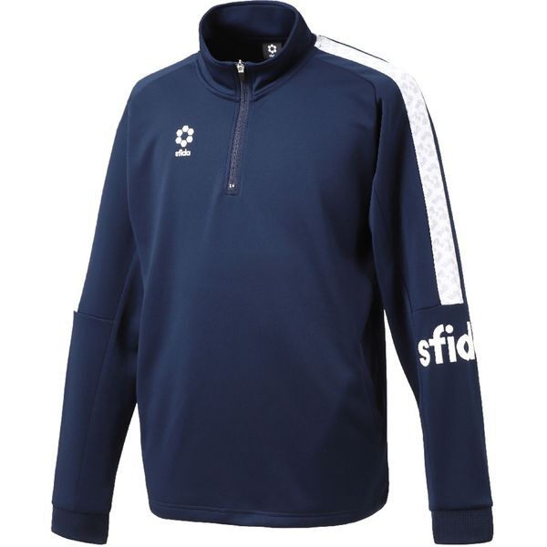 スフィーダ フットサルウエア SA-21813 NVY BP ウォームアップハーフジップトップ 2XL ネイビー