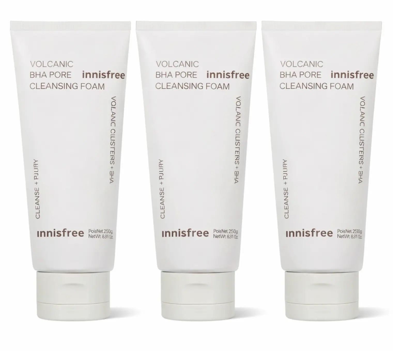 火山ソンイ BHA 毛穴 クレンジングフォーム 大容量 250g×3本 洗顔フォーム