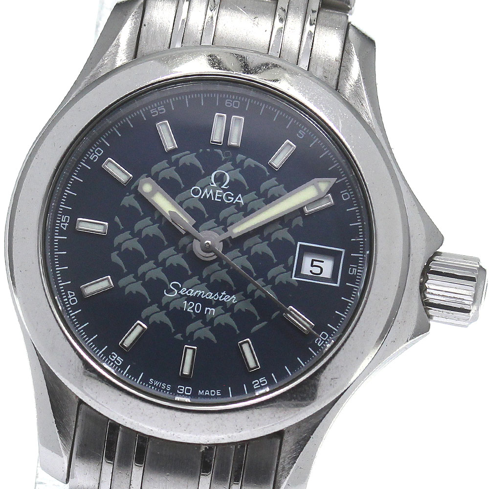 オメガ OMEGA 2588.80 シーマスター120 ジャックマイヨール2002 クォーツ レディース _802481【中古】
