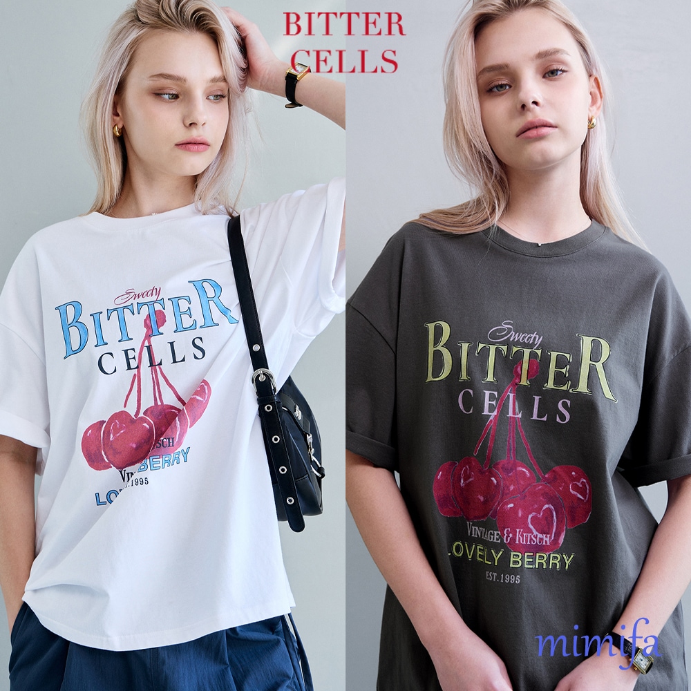 チェリーベリーTシャツ さくらんぼ柄 半袖