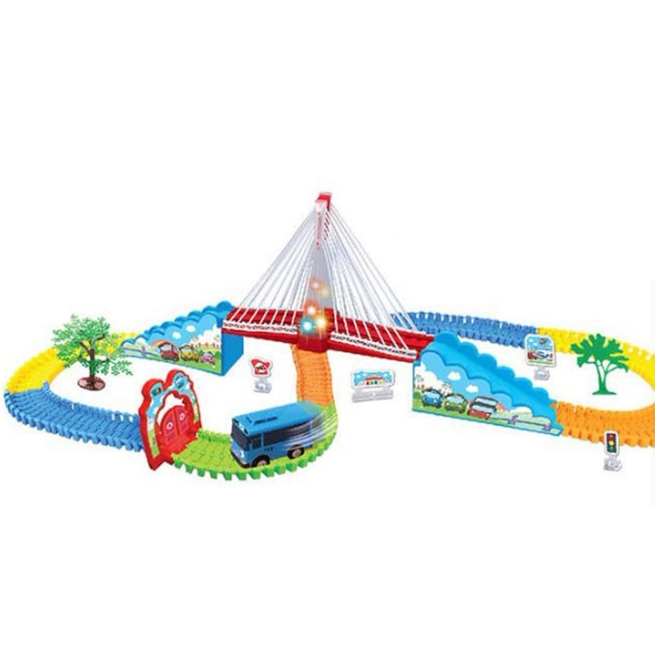 タイヨー 高速レールカー トラック パズル型レール 音と光の効果 タヨミニカー付き 知育玩具 韓国アニメ 正規ライセンス