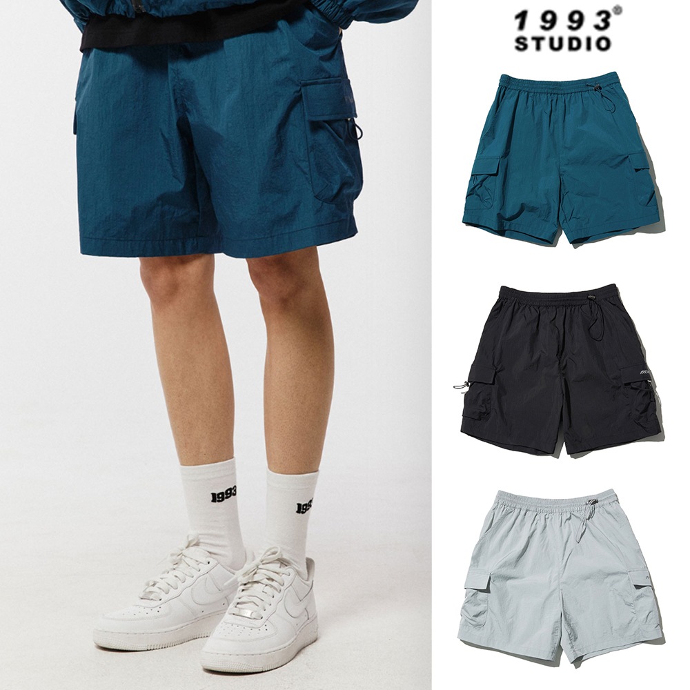 [1993studio] Small Logo Cargo Shorts
