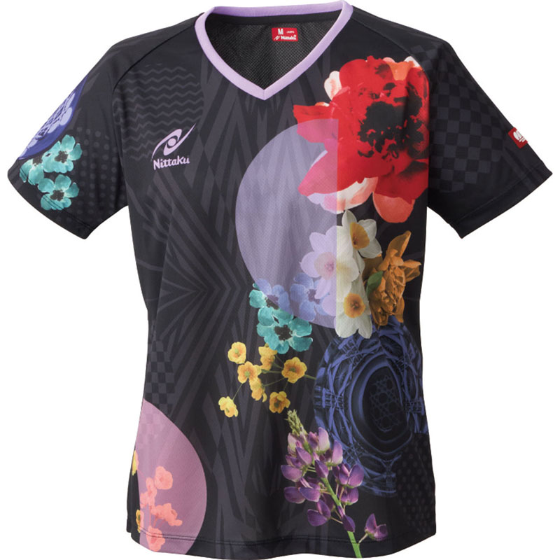 モダンフラワーシャツ 卓球 ウェア シャツ NW2221