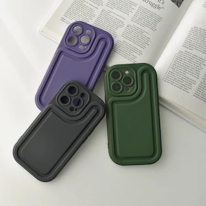 ネコポス マットカラー iPhoneケース シンプル iPhone14 iPhone14pro iPhone13 iPhone13pro iPhone12pro TPU素材 パープル/ダークグリーン/