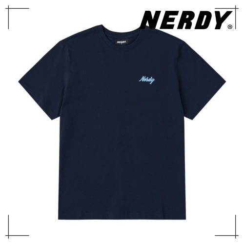 NERDY 公式正規品 NEDDY Drying 半袖 Tシャツ(25SS) (White/Baby Pink/Navy) 韓国ファッション