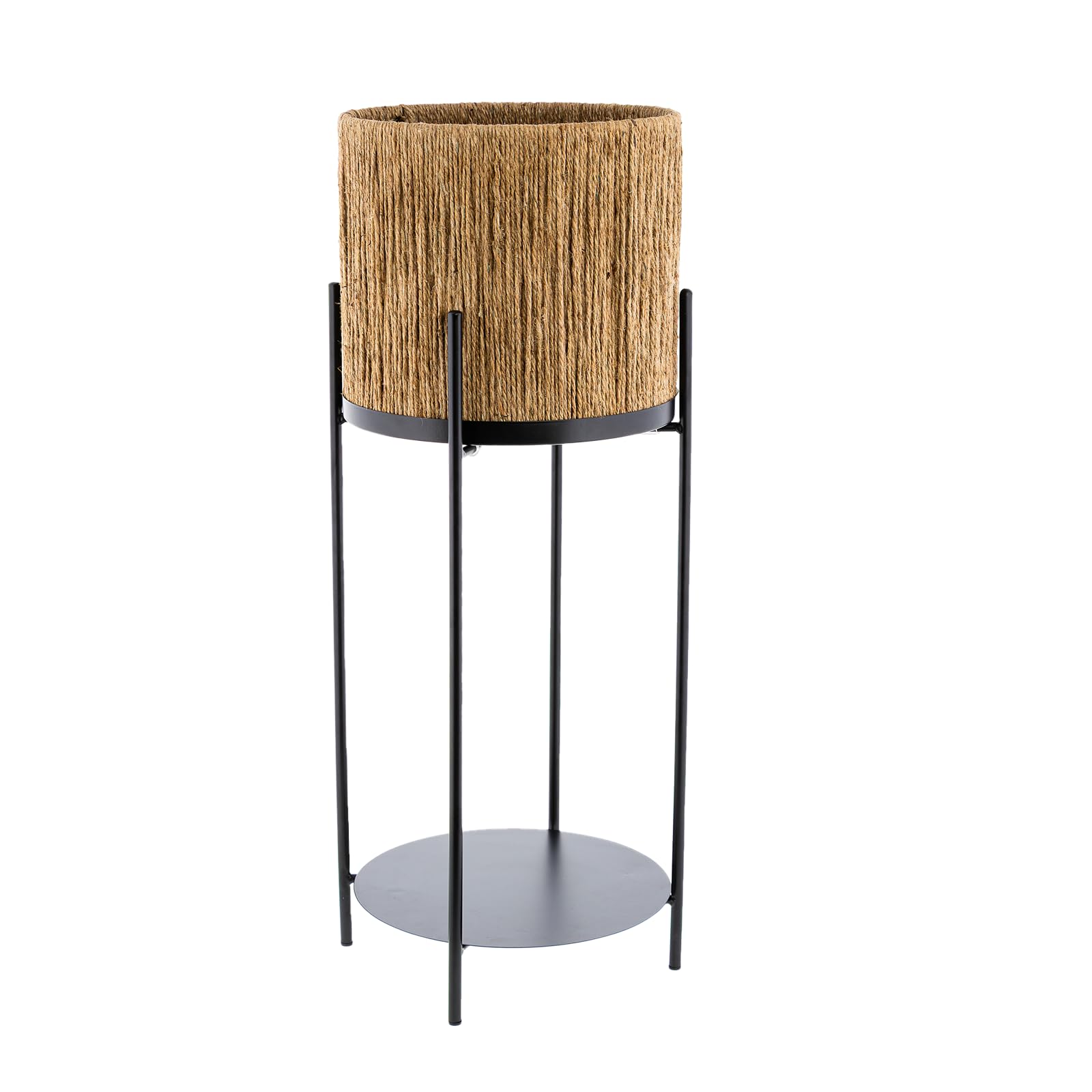 Benny s(ベニーズ) プランタースタンド 鉢カバー 鉢収納可能 高床式 脚付き 内寸径235×高さ220mm 室内 メタル製 麻 おしゃれ 花 植物 インテリア TP-196L