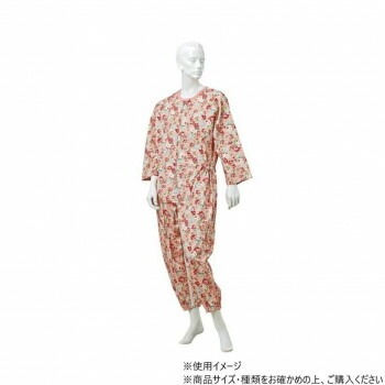 神戸生絲　コベス　通年用/婦人つなぎパジャマM No.906 ローズ 花柄