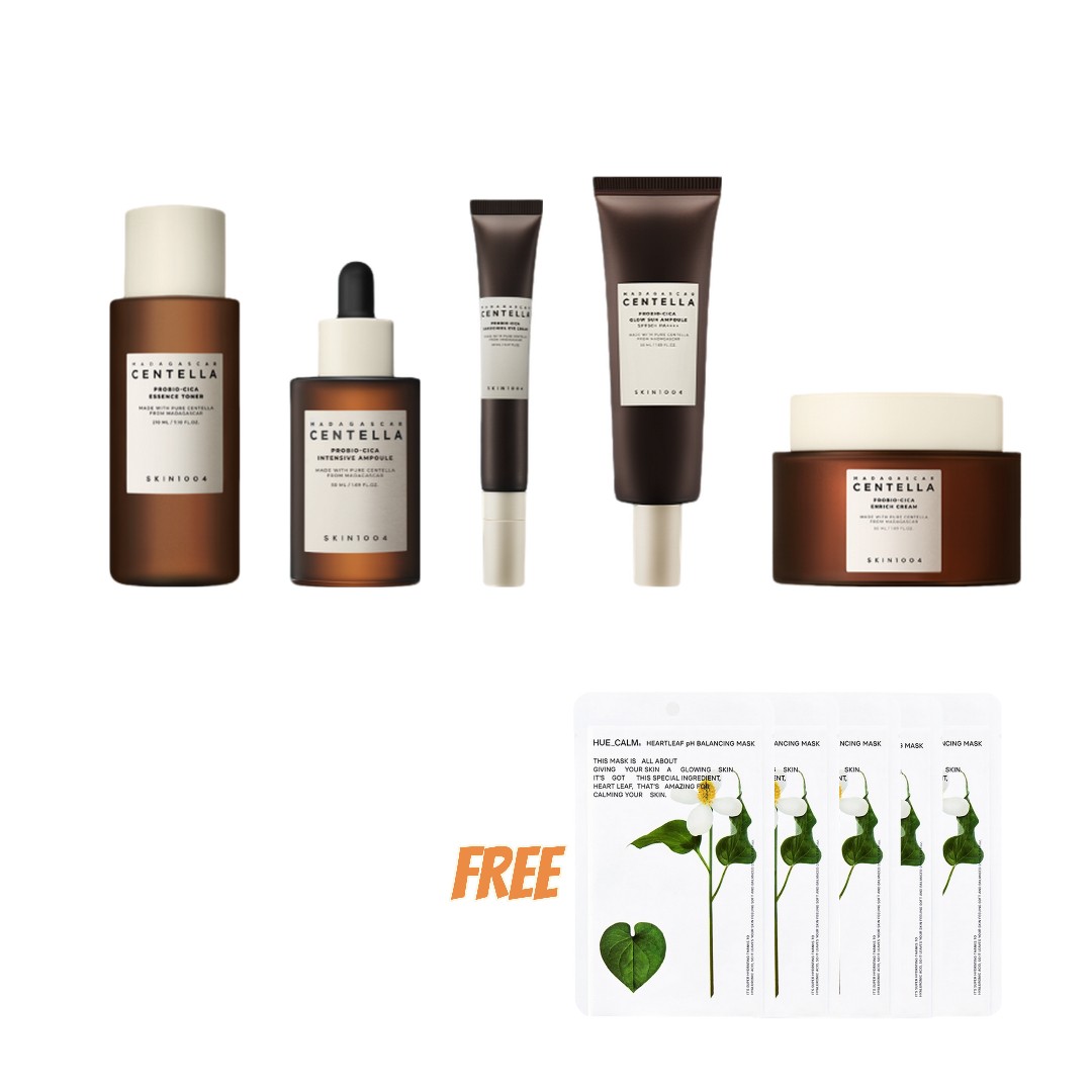 スキンエンジェル 5点セット プロバイオシカ エッセンストナー+インテンシブアンプル95ml+バクチオールアイクリーム+グロウサンアンプル+インリッチクリーム(ヒューカーム マスクパック5枚プレゼ