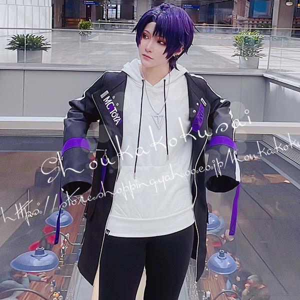 バーチャルライバー風 VTuber 彩虹社 剣持刀也 コスプレ衣装 ウィッグ cos靴 コスチューム 演出服 cosplay 変装 仮装-472