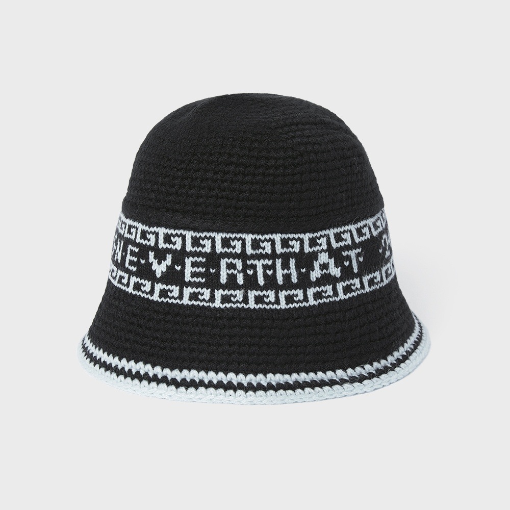 ディス・イズ・ネヴァー・ザット・クロシェット・バケットハットブラック