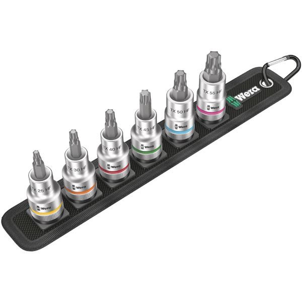 WERA ヴェラ 差込角1/2SQ 6点組 トルクス ビットソケット 収納ベルト付き 003997 工具 ツール DIY 作業工具 道具