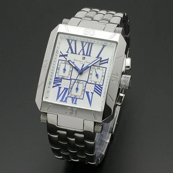 取寄品 正規品 Salvatore Marra 腕時計 SM17117-SSWHBL