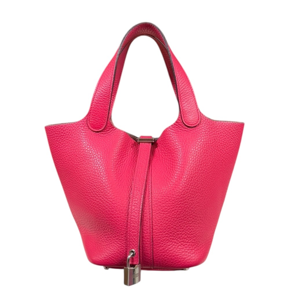 エルメス ピコタンロックPM ハンドバッグ トリヨンクレマンス ピンク HERMES 中古