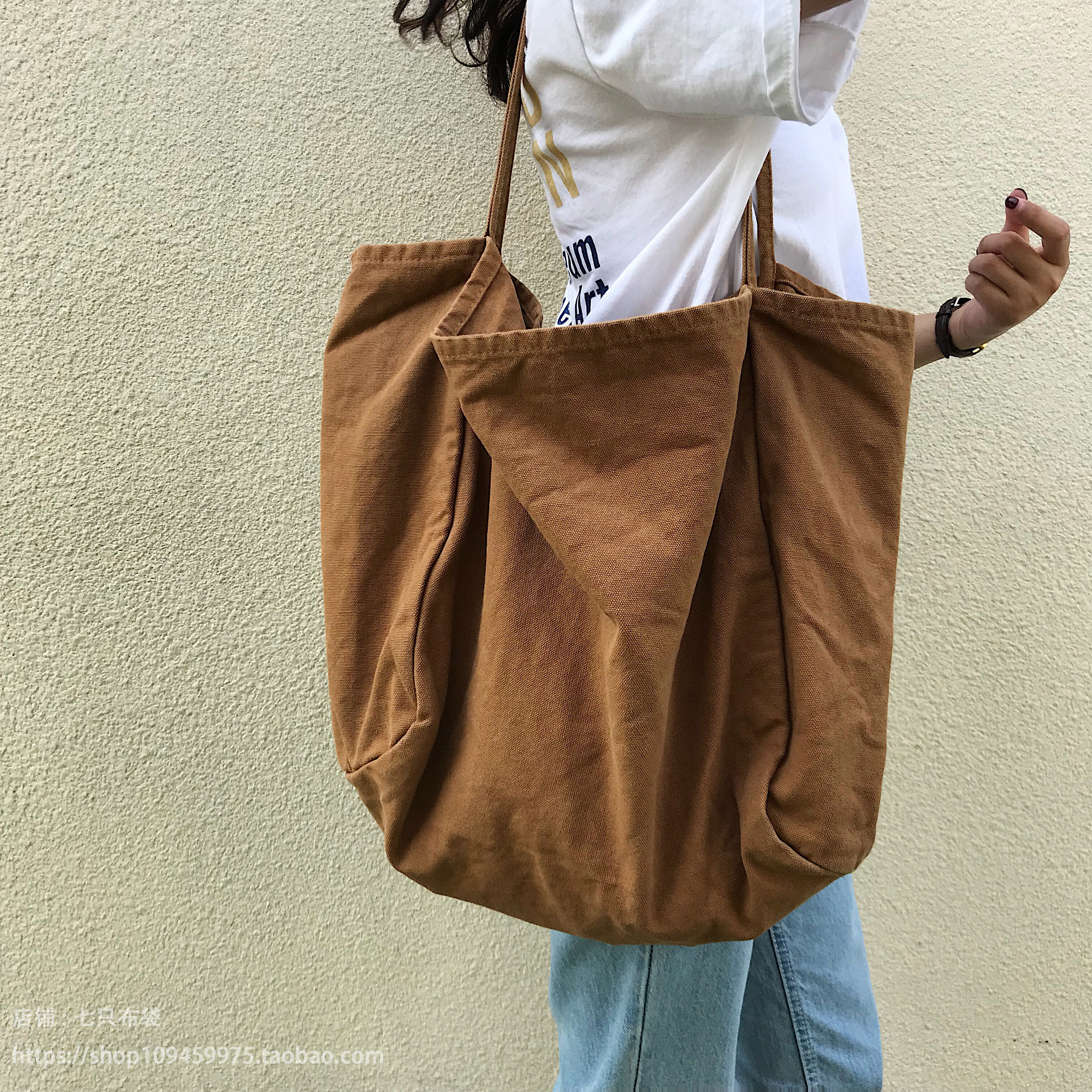 バッグ かばん 鞄 bag レディースバッグ ハンドバッグ ママバッグ マザーズバッグ 大容量 肩がけ 手持ち キャンバス シンプル カジュアル おしゃれ お洒落 こなれ感 ラフ ルーズ 無地 10代 5,151円