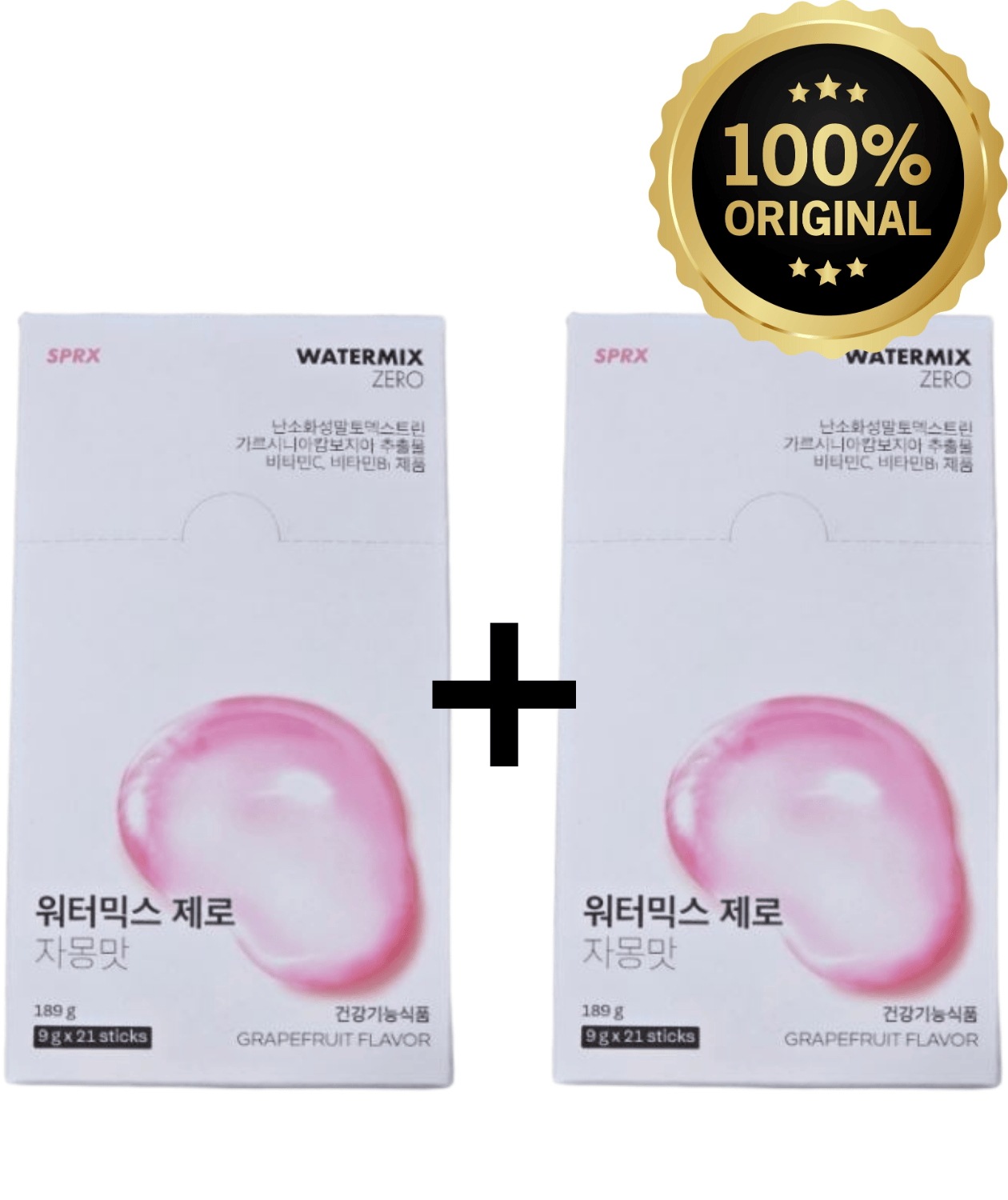 【1+1】ウォーターミックス ゼロ グレープフルーツ味 189g × 2BOX / ゼロシュガー ガルシニア配合 ダイエットドリンク デトックス・血糖ケア