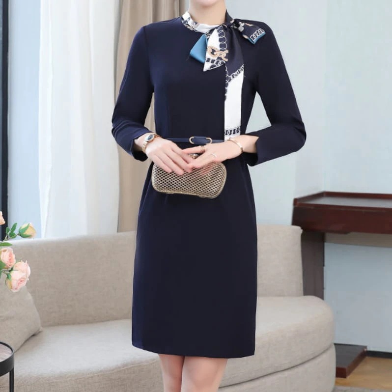 ワンピース 上着 人気 おすすめ おしゃれ お洒落 激安 安い プチプラ 長袖 ロング ラウンドネック 丸首 タイト Aライン 膝丈 無地 可愛い かわいい 韓国 シンプル きれいめ 大人