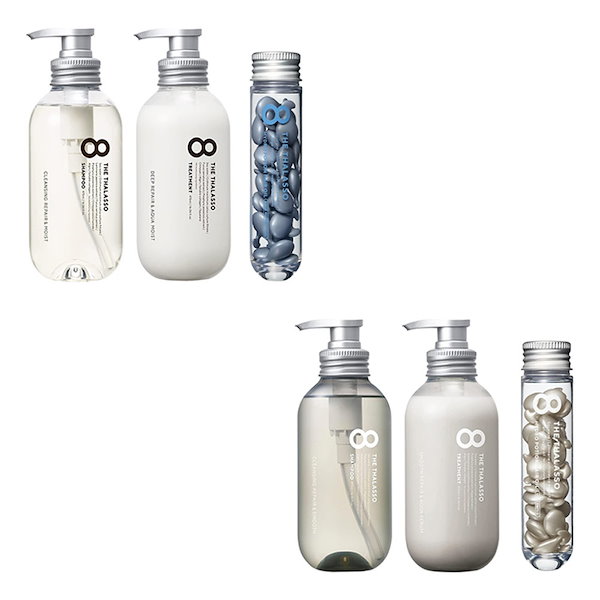 エイトザタラソ　シャンプー&トリートメント　大容量1200 ４個　ヘアオイル付き エイトザタラソ シャンプー&トリートメント 大容量1200 4個