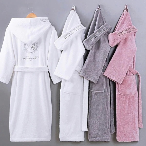 パジャマ メンズ バスローブ メンズ タオル地 バスローブ ナイトガウン 綿ロング丈 ユニセックス レディース ホテル ローブ 男女兼用 ルームウェア レディース 秋冬厚手 6,374円