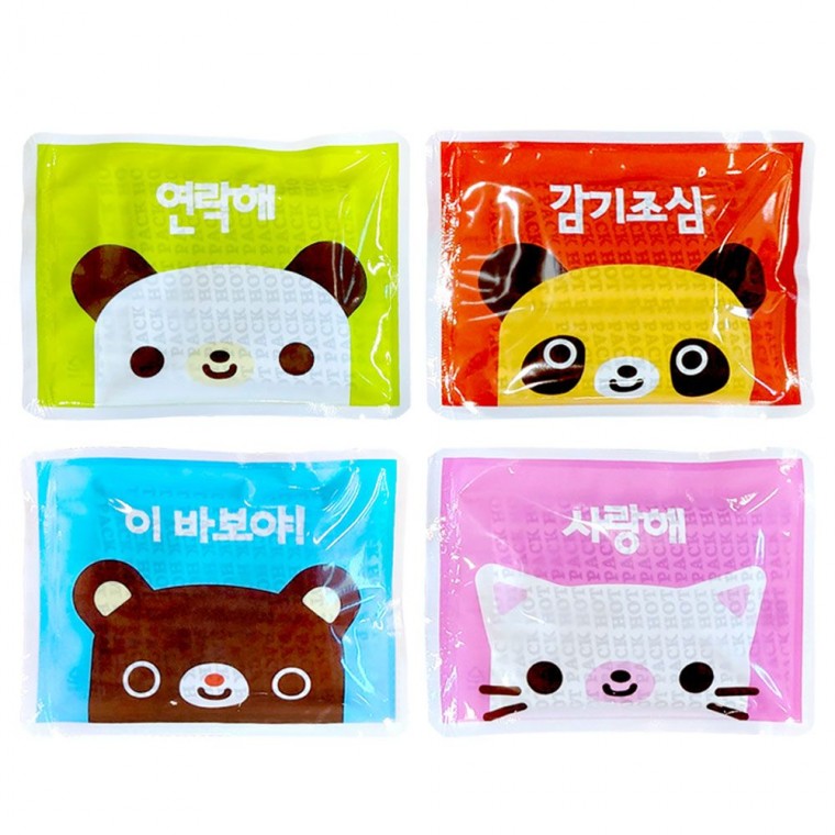 韓国-KCULTURE-メッセージ ホットパック カイロ 20個 混合 キャラクター ポケット 防寒 ポケット 携帯用カイロ 登山カイロ 暖かい冬の旅行準備
