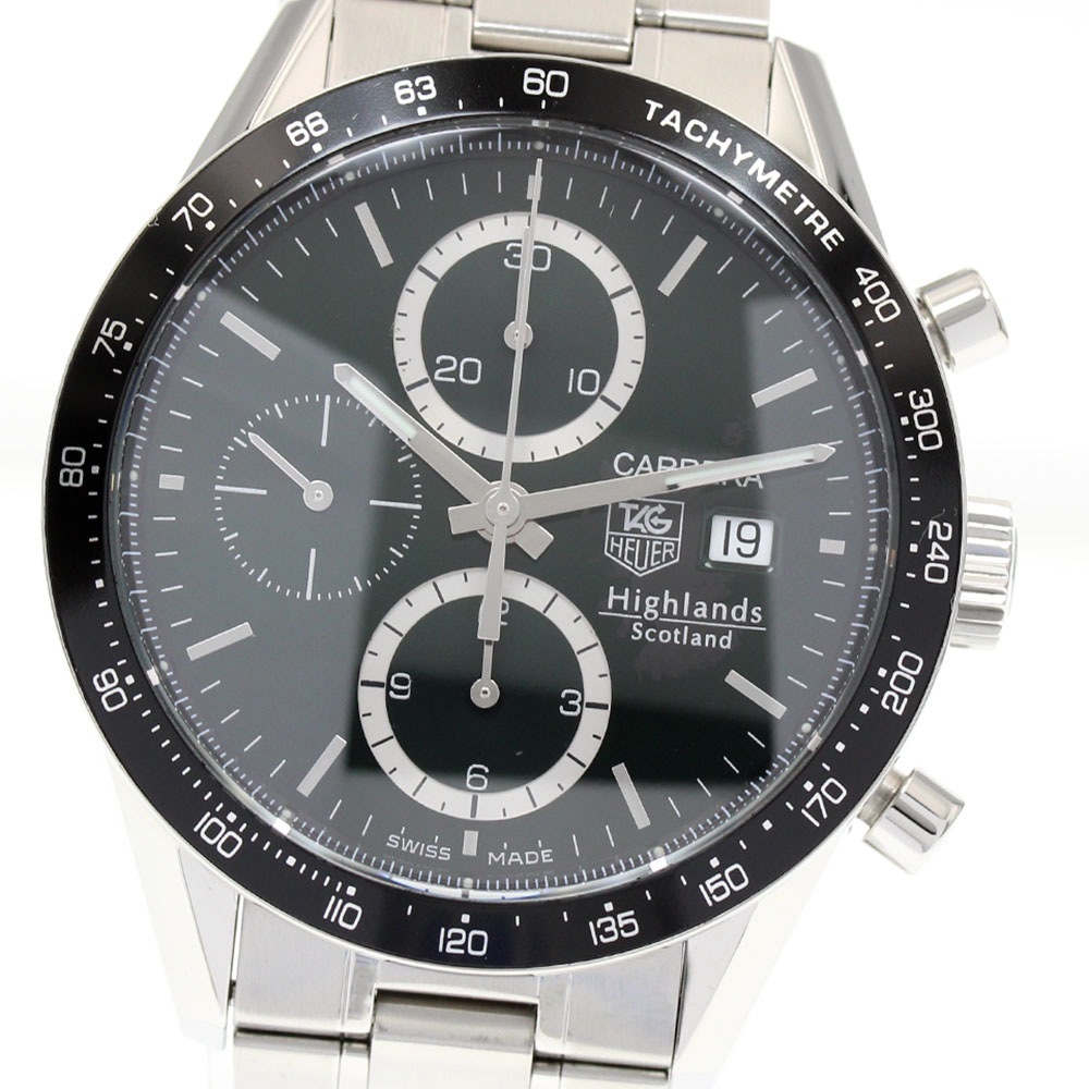 タグホイヤー TAG HEUER CV2012.BA0786 カレラ ハイランド スコットランド クロノグラフ 自動巻き メンズ 美品 保証書付き_816419【中古】