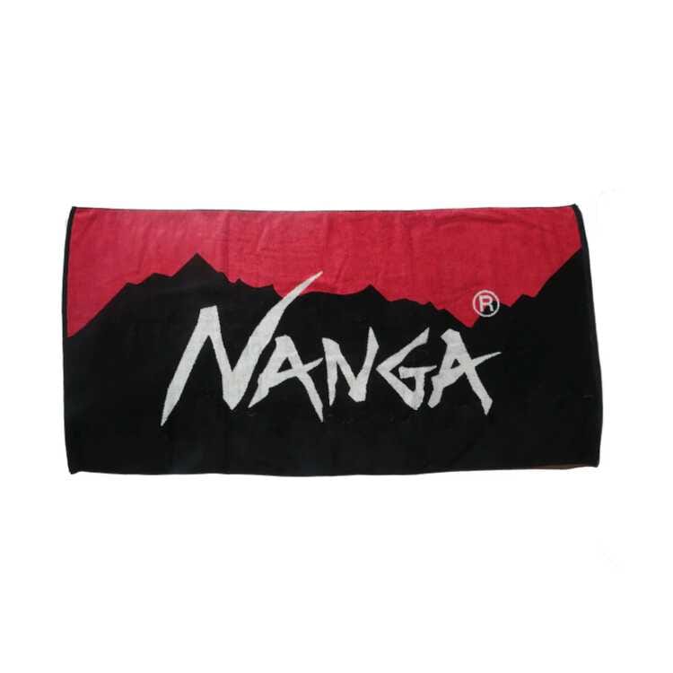 ナンガ ロゴ バスタオル レッド×ブラック フリー（64×135cm） #N13NG5N4-REDXBLK 8,009円