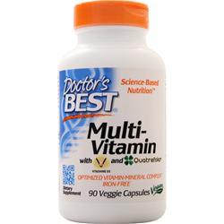 DOCTOR S BEST社　マルチビタミン ビタシャインD3とクアトレフォリック配合 ベジカプセル90粒