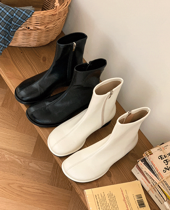 [MILOVANY] エリア 丸コースパン アンクルブーツ 3cm 6,310円