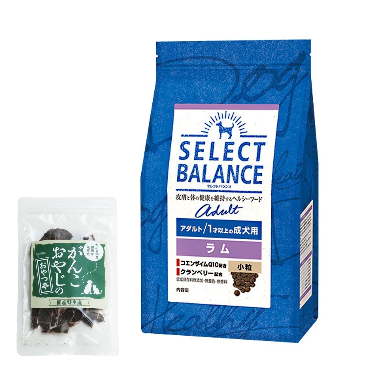 ドッグフード アダルト ラム 小粒3kg【国産鹿肉ジャーキー付き(お試しサイズ)】