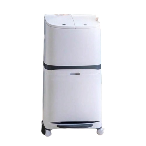 ゴミ箱 45L袋可 45リットル袋可 おしゃれ フロントオープン 分別 ダストボックス 積み重ね キッチン スリム シンプル 大容量 ふた付き 縦型 カウンター下