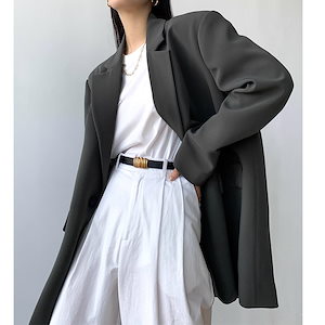 2023春秋新ファッション高級デザイン感女性黒カジュアル小スーツコート女性ゆるい気質版