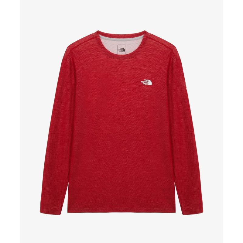 [公式] NT7TR97C オットラー ベース 長袖 ラウンドTシャツ RED