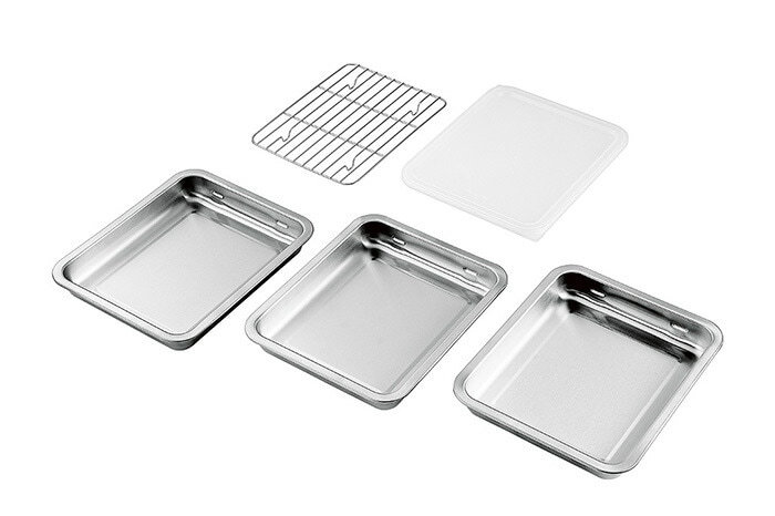 SUSga［サスガ］ ステンレスバット3枚（フタアミ付）
