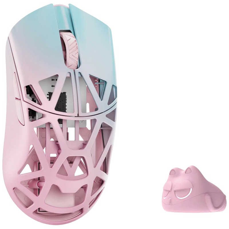 KIBU　ゲーミングマウス Beast X Pro ［光学式 / 有線/無線(ワイヤレス) / 5ボタン / USB］ Blue＆Pink(Solid sides)　WL-BXPRO-BP-O-NH