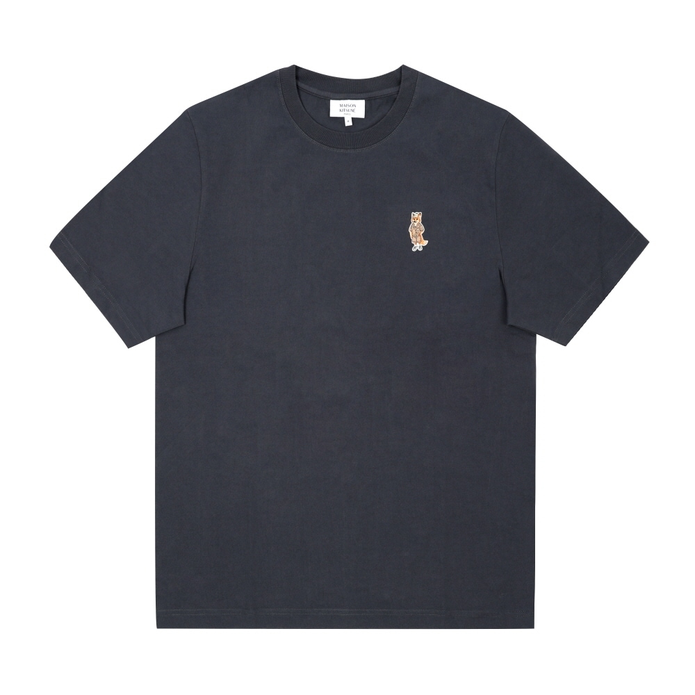 メゾンキツネ メンズ ドレスドフォックスパッチ 半袖Tシャツ 0422