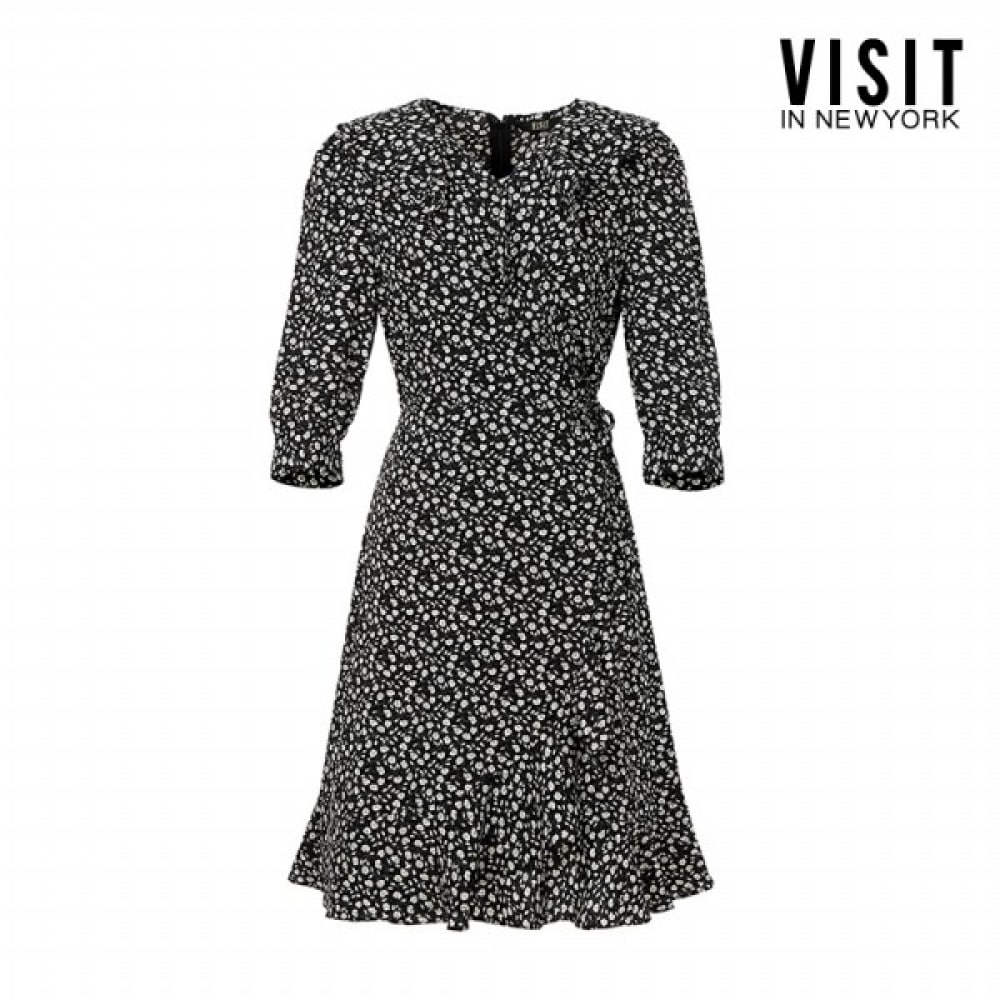 （ニューヨーク訪問）フラワープリントラップスタイルドレス（VY4OP2C）