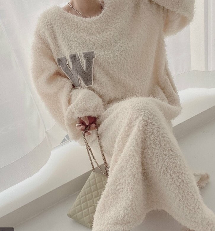 レディース ルームウェア もこもこ お泊り 暖かい 楽ちん ワンピース マタニティ 妊婦