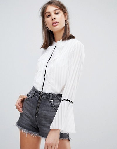 レリジョン レディース シャツ トップス Religion temper shirt with ladder detail レリジョン レディース シャツ トップス Religion temper shirt with ladder detail