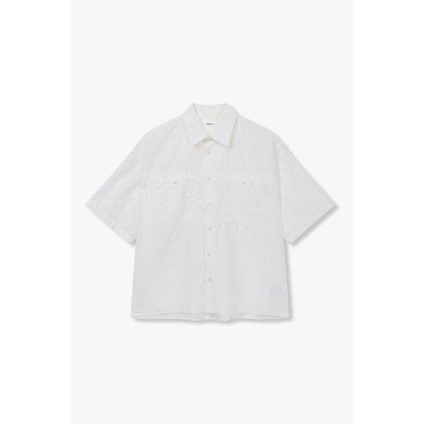 [MEN] コットンウォッシングツーポケット半袖シャツ9156221315001