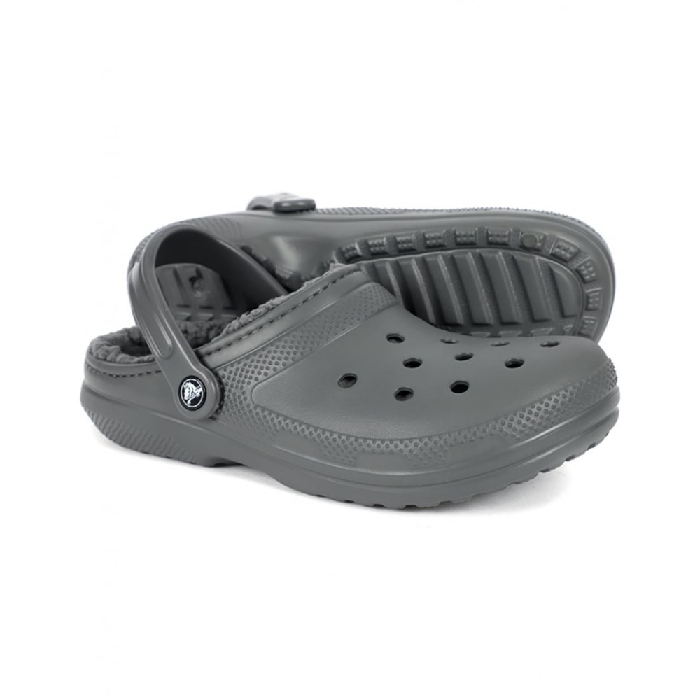 Crocs 冬防寒用ファースリッパクラシック裏地付きクロッグ