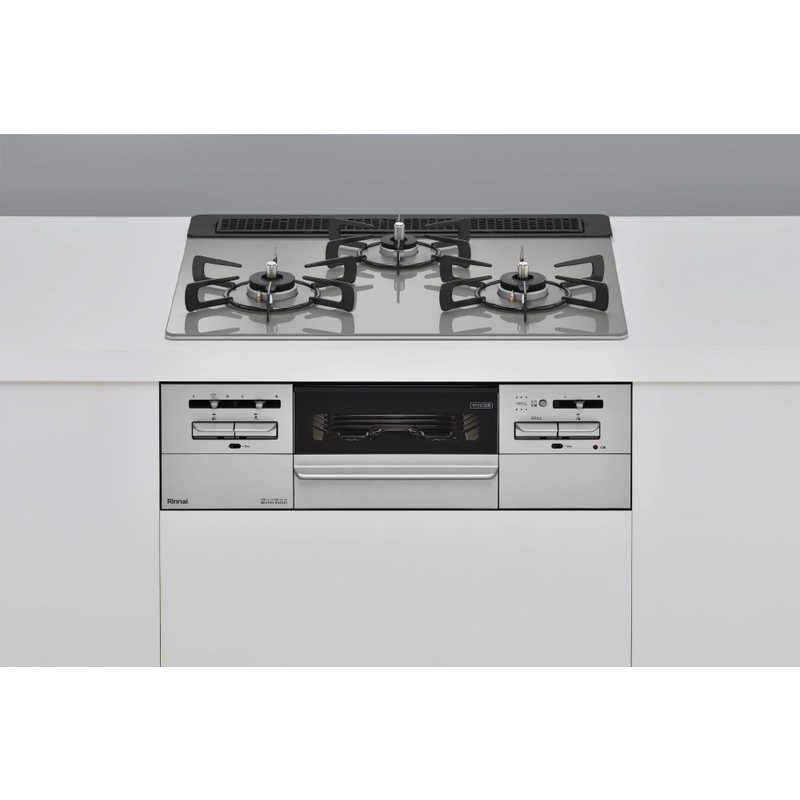 リンナイ　Rinnai　ビルトインガスコンロ ココットプレート付属 リンナイ シルキーシルバー [約60cm /プロパンガス /左右強火]　RX31W35T2DGAW