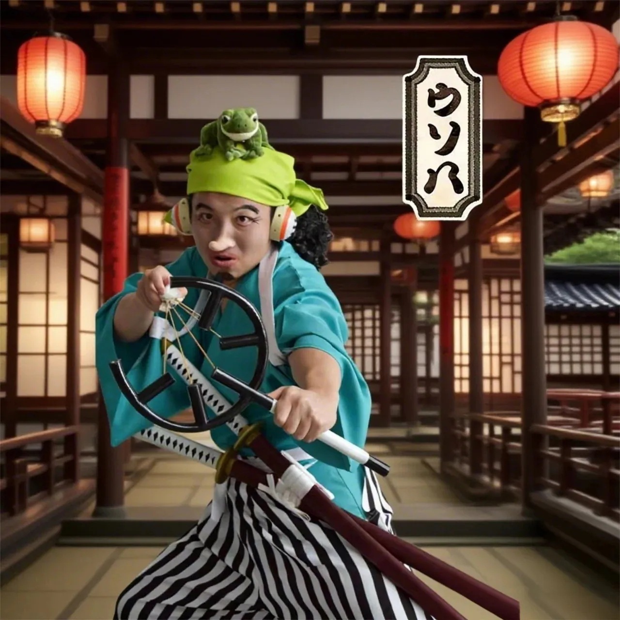 『最安値に挑戦』 ONE PIECE ワンピース ワノ国 ウソップ コスプレ衣装 コスチューム 暗紋設計 ハロウィン 変装 仮装