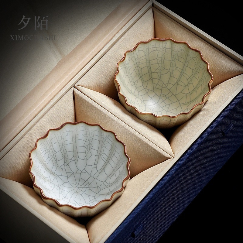 月白 ルーカンフーティーカップ ティーカップ シングルマスターカップ セラミックティーセット ティーカップ 持ち上げたり割ったりできる カップルカップ 6,114円