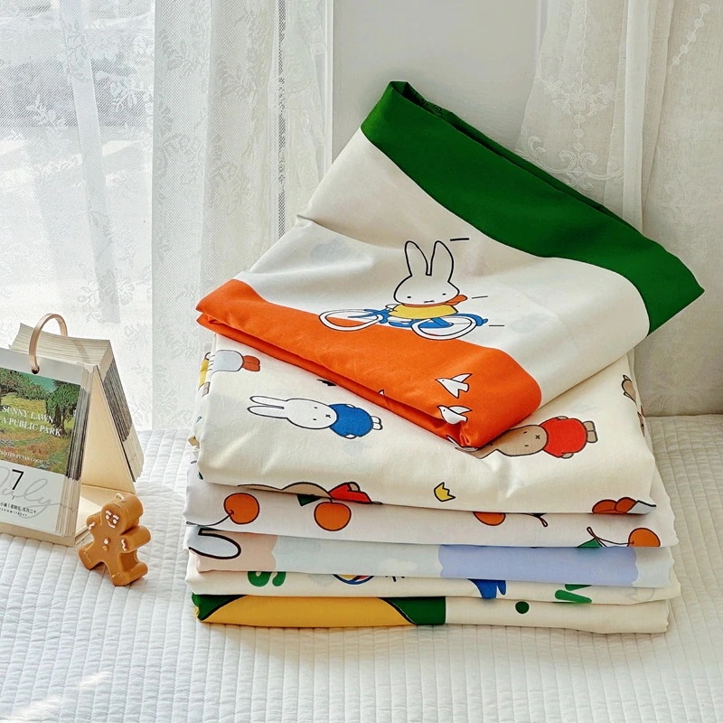 ミッフィー 布団カバーミッフィーうさぎのコットン掛け布団カバーかわいいコットンシングル掛け布団カバーシングルダブル掛け布団カバー