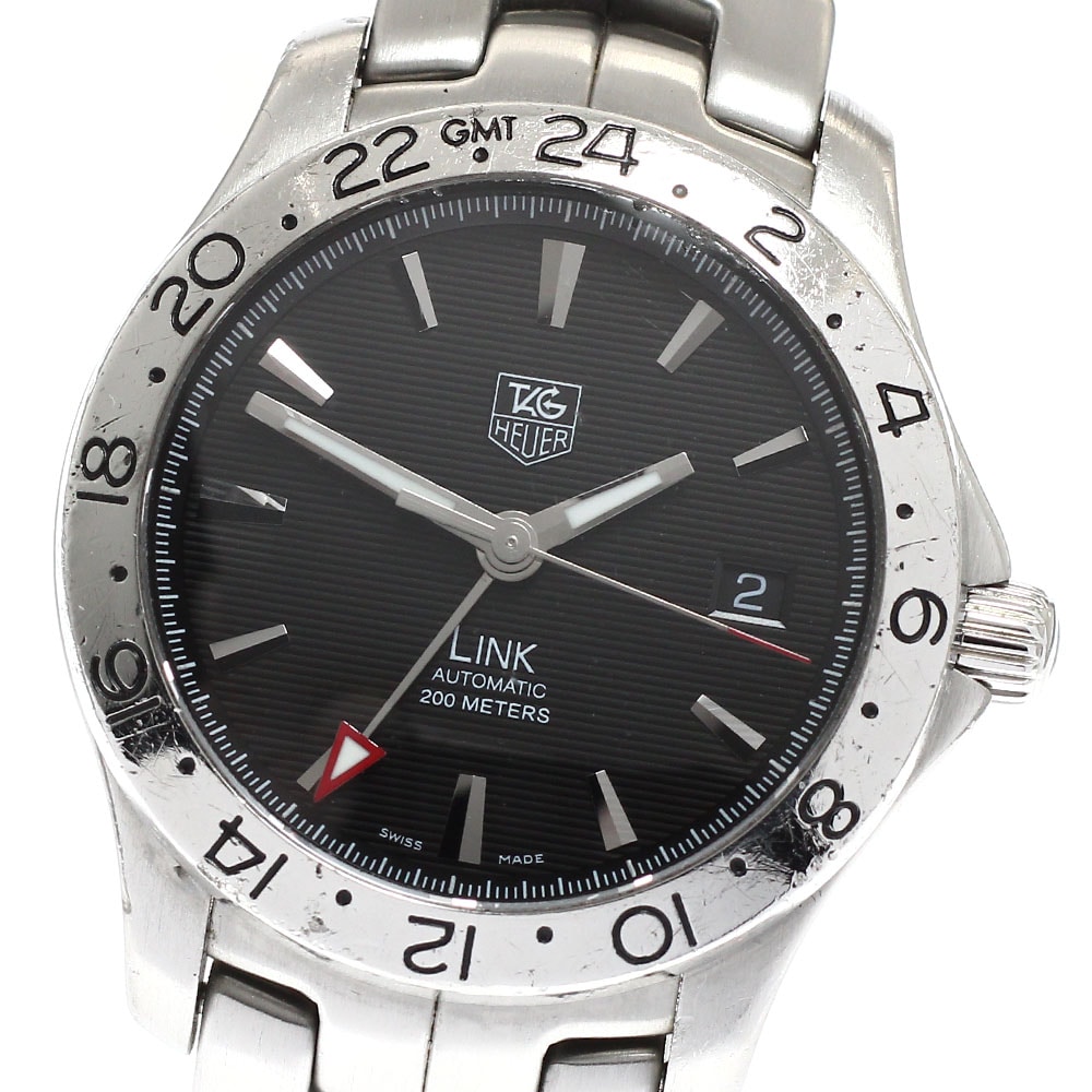 タグホイヤー TAG HEUER WJF2116 リンク GMT デイト 自動巻き メンズ _938529【中古】