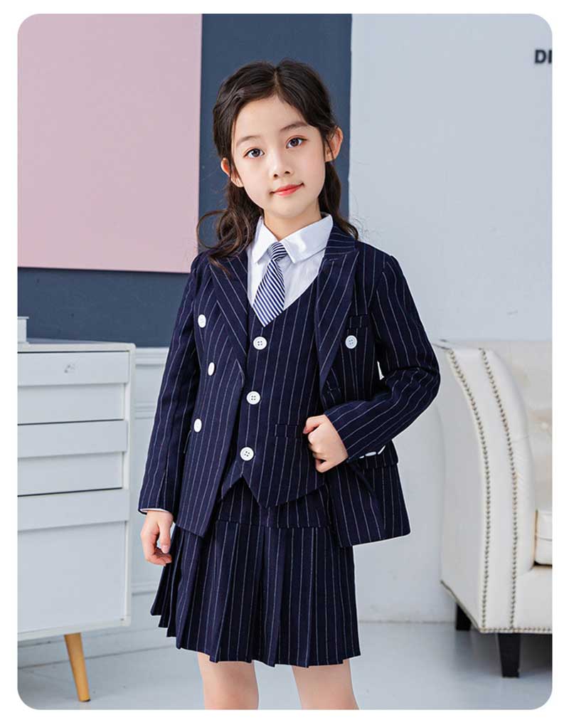 高評価多数入学式 スーツ 6点セット 女の子 子供 フォーマル スーツ セットアップ ストライプ ガールズ ジュニア 長袖 春 秋 キッズ服 小学校 高校生 ファッション 快適 幅広い 通学 通勤 お