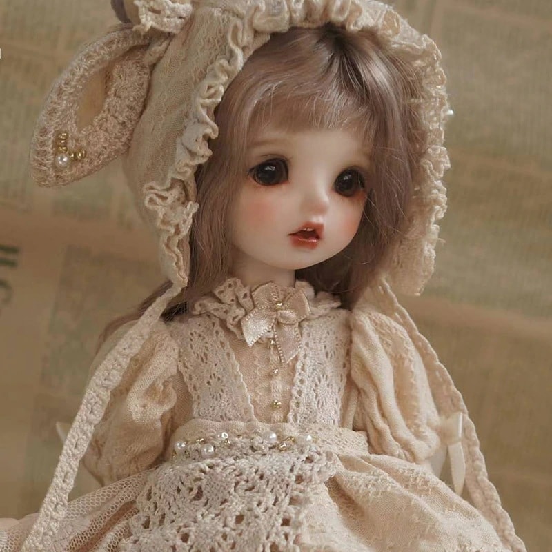 BJDドール用衣装セット ドール 服 1/4 1/6 レトロドレス 帽子 幼SD/MSDサイズ球体関節人形用